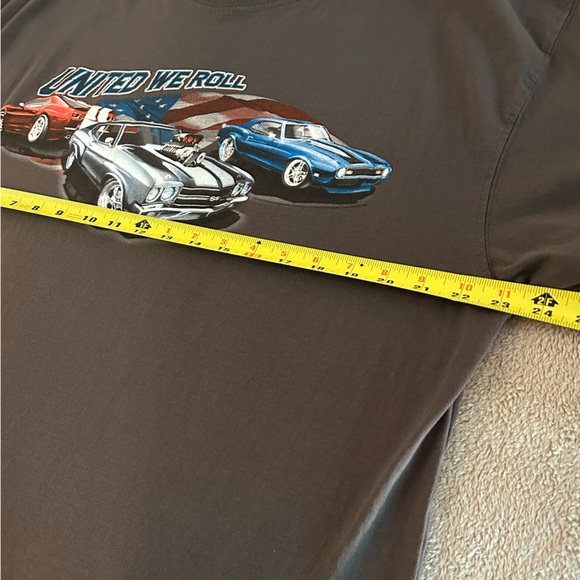 United We Roll XXL cotton No Bad Days Patriotic USA muscle cars T-shirt 🇺🇸 - Picture 5 of 9